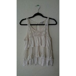 American Eagle White Tank Medium